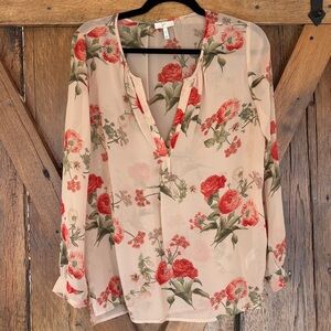 Joie Size Small “Maurelle" Floral Print Blouse